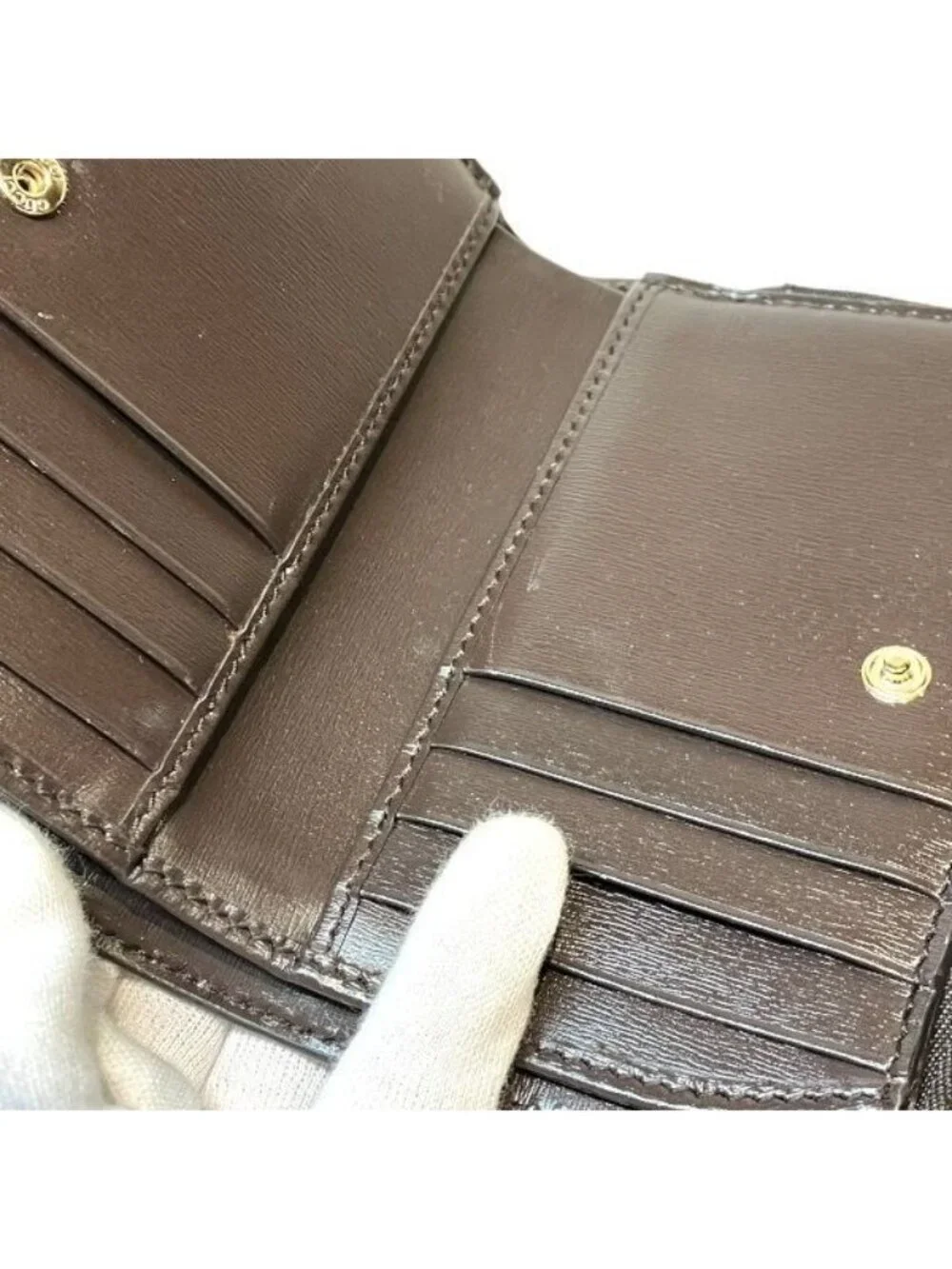 Gucci GG Canvas Compact Wallet Bifold - Picture 8 of 9